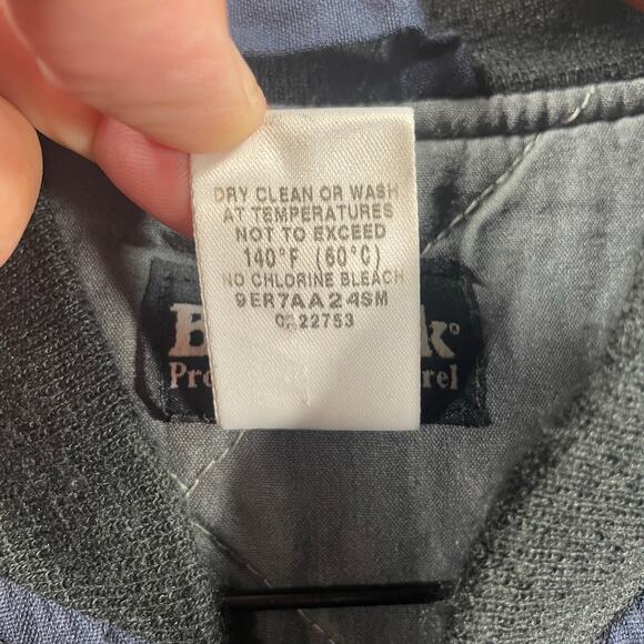 Bulwark FR Snap Up Jacket Men's XXL Blue Quilted Pockets Workwear - Picture 5 of 11